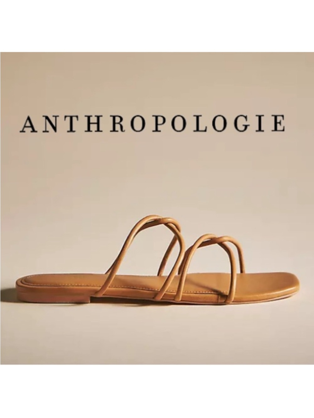MAEVE | Anthropologie Tan Leather Strappy Sandals Vacation Resort Travel Beach